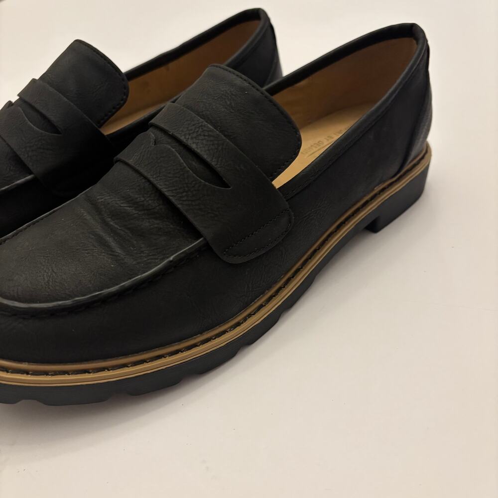 TARYN by Taryn Rose Womens 10 Black Penny Loafers Comfort Slip On Shoes